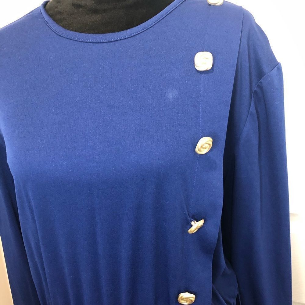 Vintage Haband For Her long sleeve blue dress - Picture 3 of 13